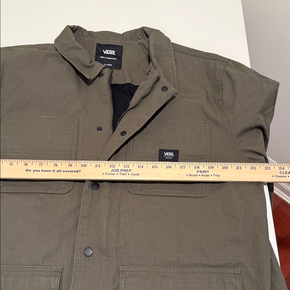 NWOT Vans Drill Chore Lined Heavyweight Canvas Zip Snap Close Invisible Hood XL - Picture 6 of 12